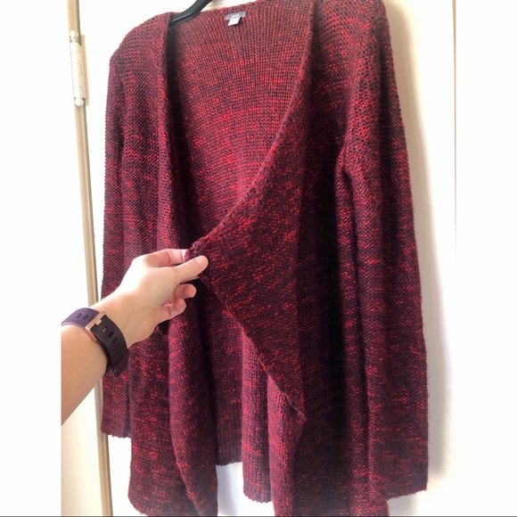 COZY Aerie Red Sweater Cardigan - Picture 3 of 5